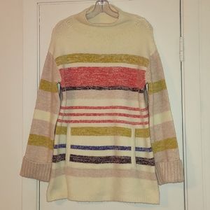 *Final Price* A By Anthropologie Striped Mock Neck Sweater
